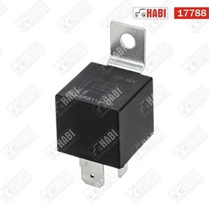 MTZ Relé 4 lábas, tartóval 12V 70A univerzális