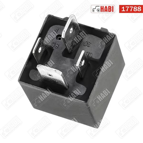 MTZ Relé 4 lábas, tartóval 12V 70A univerzális