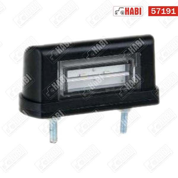 Rendszám megvilágító lámpa univerzális LED 77x40x30 mm 12 V-24 V
