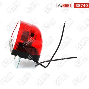Rendszám megvilágító lámpa piros/fehér LED 59,6x101 mm 12V/24V, IP66/68, WAS