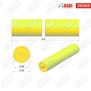 Rövidtárcsa csillapító henger 50x210 mm, Warynski