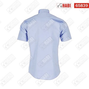 Rövid ujjú férfi ing, modern fit, kék 3XL