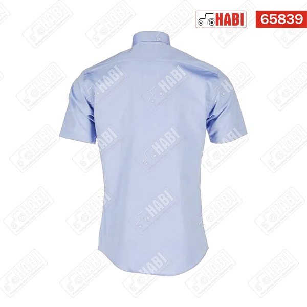 Rövid ujjú férfi ing, modern fit, kék 3XL