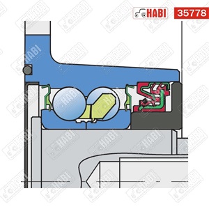 Rövidtárcsa csapágy kemény talajhoz