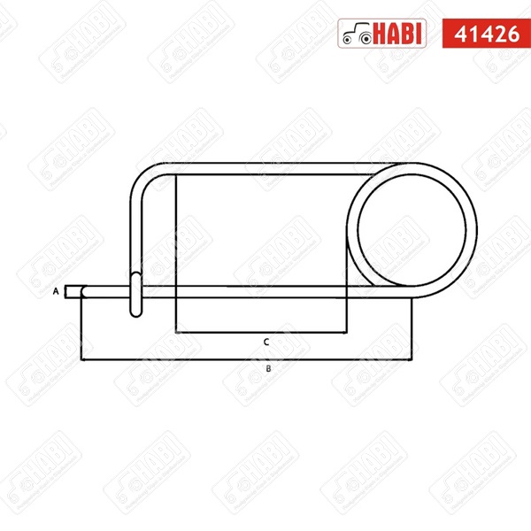 Rugós szorító 100x6 mm