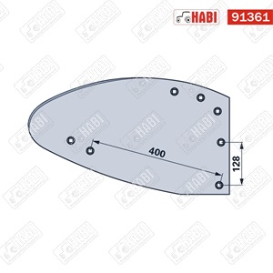 Rw HRP-235 O kormánylemez osztott jobb FRANK