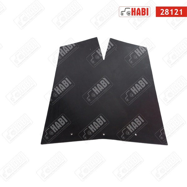 MTZ Sárvédő gumi hátsó 390x400x5 mm vágott gumi