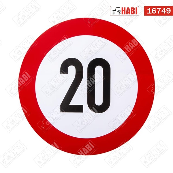 Sebességkorlátozó matrica 20KM - nem fényvisszaverős