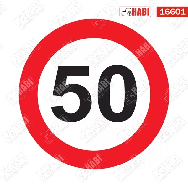 Sebességkorlátozó matrica 50KM - nem fényvisszaverős