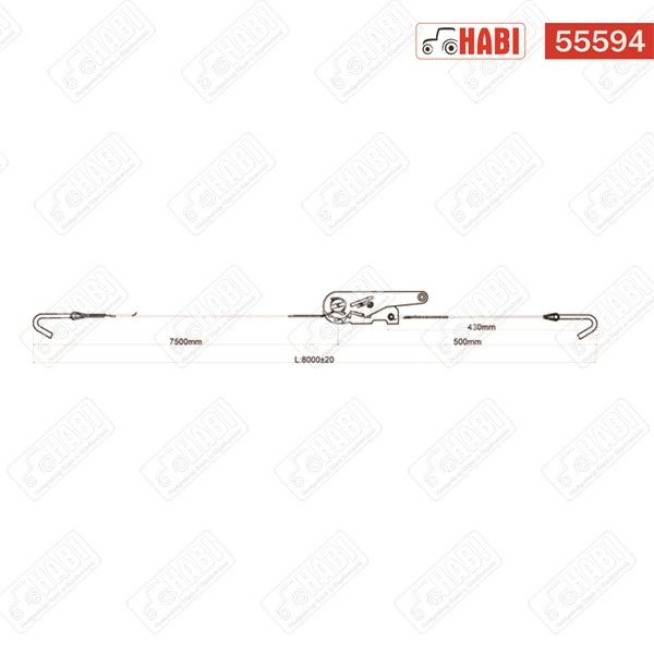 Spanifer komplett 8m 2t