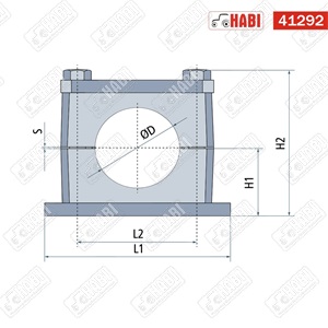 Hidraulika, levegő csőbilincs egyszeres 1x12 mm Stauff