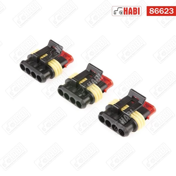 Superseal kábel csatlakozó ház 1-1,5 mm2 SS4 lány