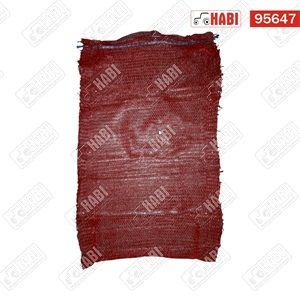 Szájbekötős raschel zsák 10kg 40x63 sötétpiros