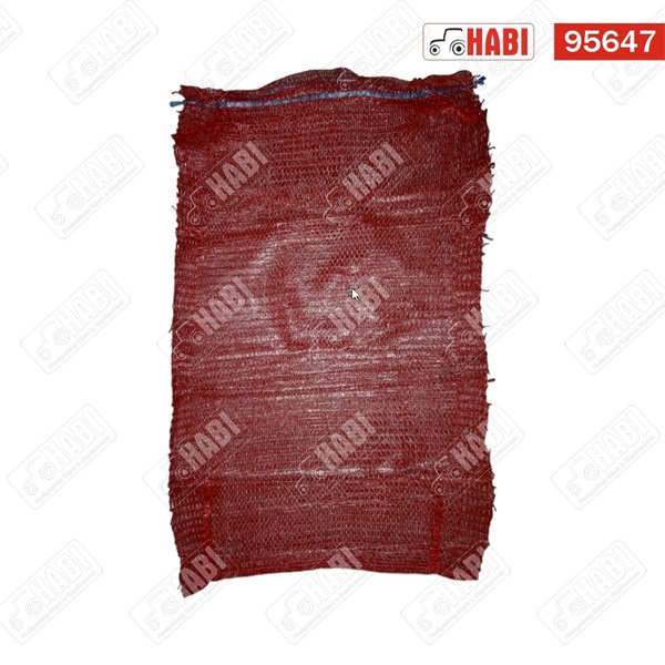 Szájbekötős raschel zsák 10kg 40x63 sötétpiros