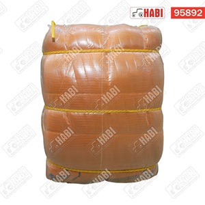 Szájbekötős raschel zsák 25kg 50x80 narancs - 2000db/bála