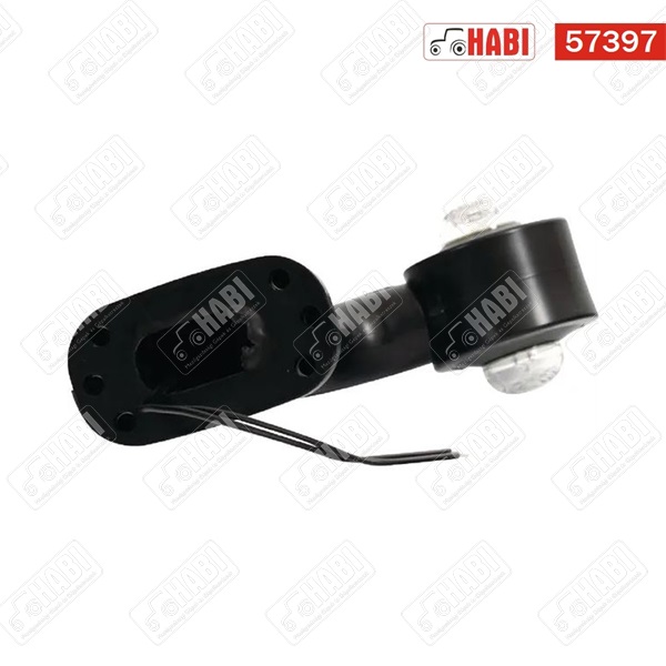 Szélességjelző lámpa LED, jobb, kerek, 12/24 V, piros/átlátszó, felcsavarozható, 155x68x181 mm Was