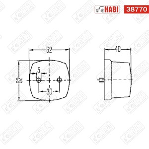 Szélességjelző lámpa