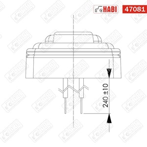Szélességjelző lámpa LED fehér 82x31x15 mm 12-24V