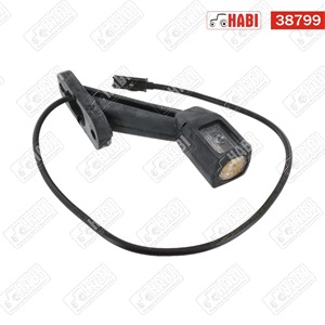 Szélességjelző lámpa karos bal  LED piros-fehér-sárga (Hella)