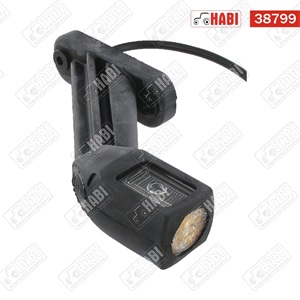 Szélességjelző lámpa karos bal  LED piros-fehér-sárga (Hella)