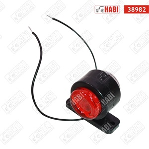 Szélességjelző lámpa karos egyenes LED fehér-piros 60x55 mm d= 40 mm 10-30V