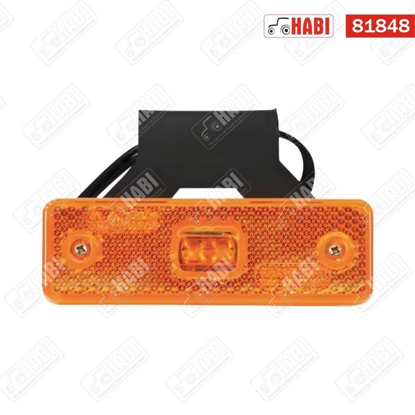 Szélességjelzőlámpa LED narancssárga 98x31,5x25mm 12 V-24 V