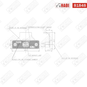 Szélességjelzőlámpa LED narancssárga 98x31,5x25mm 12 V-24 V