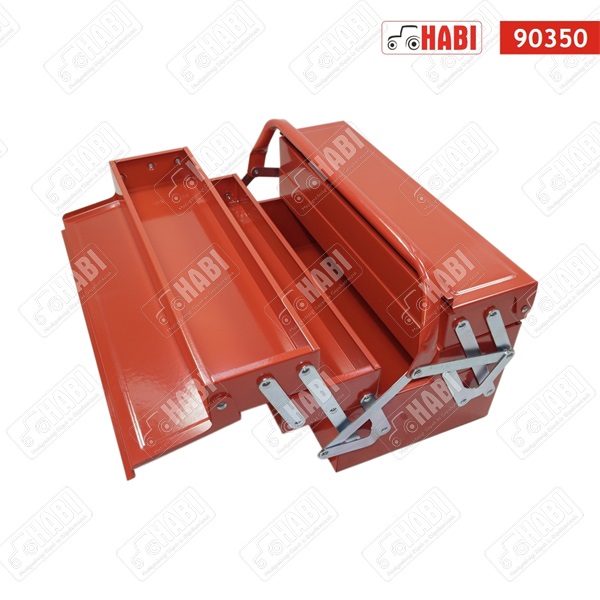 Szerszámosláda fém /400x200x200mm-5 rekesz/
