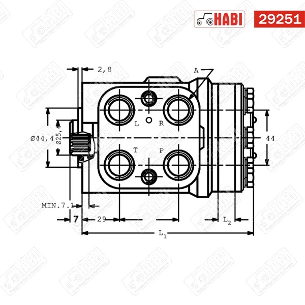 MTZ Szervó orbit ospc100on Danfoss