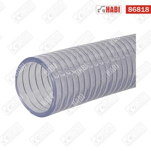 Szívó-nyomó tömlő D=90 mm d=76 mm 2 bar átlátszó PVC acél erősítésű Alfagomma