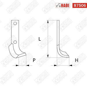 Talajmaró kapa Calderoni FPS bal