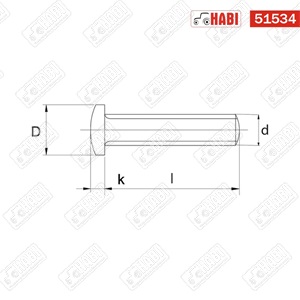 Taptite (önmetsző) csavar M3x10 hg. 100 db/csomag