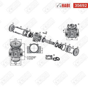 Tárcsacsapágy komplett d=40mm h=98mm lyuktávolság=153mm M20 csavar 18031-0404