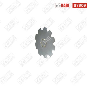 Tárcsalap csipkés 510X4.5 mm rövidtárcsa, osztókör 120mm, 6 furat, 13x13mm-es szögletes furatok /Bomet Perseus/