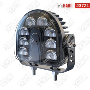 Targonca figyelmeztető munkavédelmi fény (piros félkör) 10-80V LED ECE R10