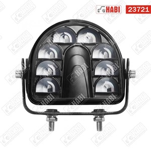 Targonca figyelmeztető munkavédelmi fény (piros félkör) 10-80V LED ECE R10