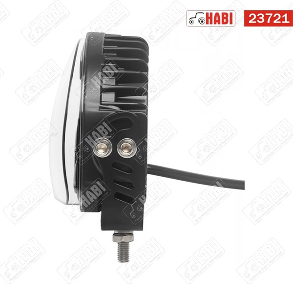 Targonca figyelmeztető munkavédelmi fény (piros félkör) 10-80V LED ECE R10