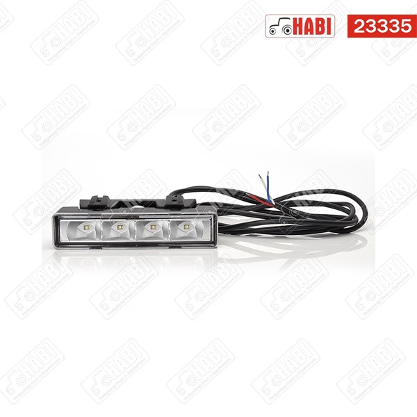 Univerzális LED nappali menetfény téglalap, 335 lumen, 146,5x32,8x50mm, 12-24V, IP66/68, WAS
