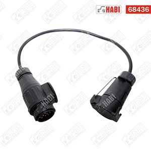 Utánfutó csatlakozó adapter 7/13 pólus 0,75 m 12V
