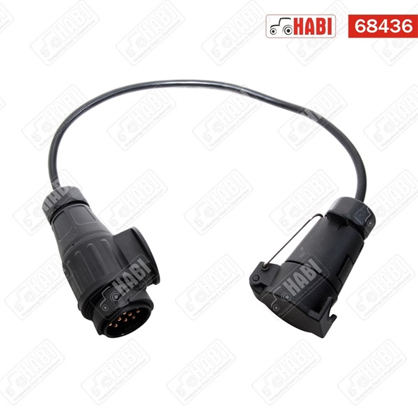 Utánfutó csatlakozó adapter 7/13 pólus 0,75 m 12V