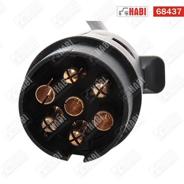 Utánfutó csatlakozó adapter 7/15 pólus 0,75 m 12V