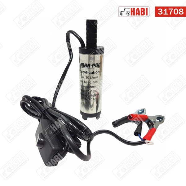 Üzemanyag szivattyú 12 V 38MM /búvárszivattyú/