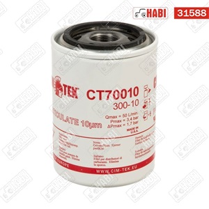 Üzemanyagszűrő 1" - 12 UNF L=136,7 mm 10 µm Cim-Tek