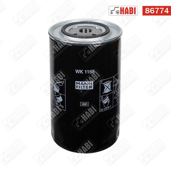 Üzemanyagszűrő 3/4"-16 UNF L=186 mm D=108 mm MANN-FILTER