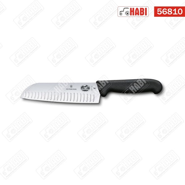 VICTORINOX Fibrox santoku kés, barázdált pengével (17 cm)