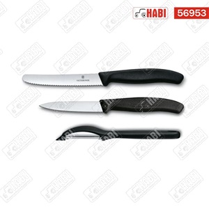 VICTORINOX Swiss Classic hámozó készlet (3 részes) fekete