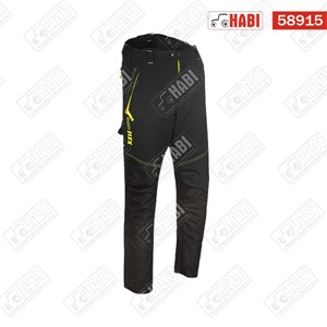Vágásbiztos láncfűrész-nadrág, vízlepergető, XL, Hi-Vis, fekete, SIP