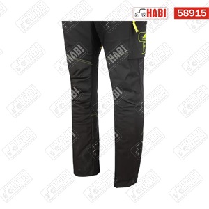 Vágásbiztos láncfűrész-nadrág, vízlepergető, XL, Hi-Vis, fekete, SIP