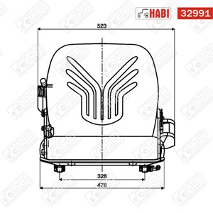 Vezetőülés Grammer G12 PVC