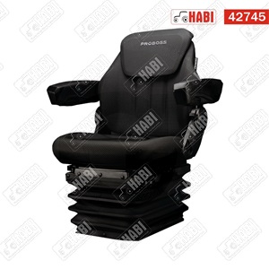 Vezetőülés PROBOSS AS2480 kartámaszos légrugós 480 mm széles ülőlappal
